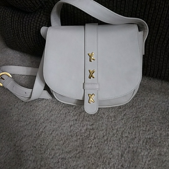 Paloma Picasso Handbags - Paloma Picasso Italian leather cream handbag